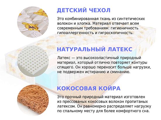 Детский матрас Sleep A Lot TREY Ready S500 high 2 (фото)