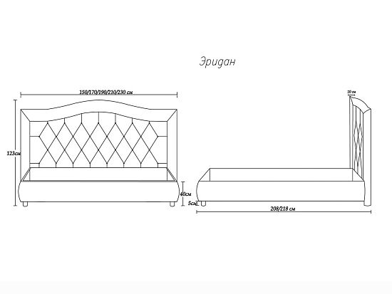 Кровать Димакс Эридан Нуар 7 (фото)